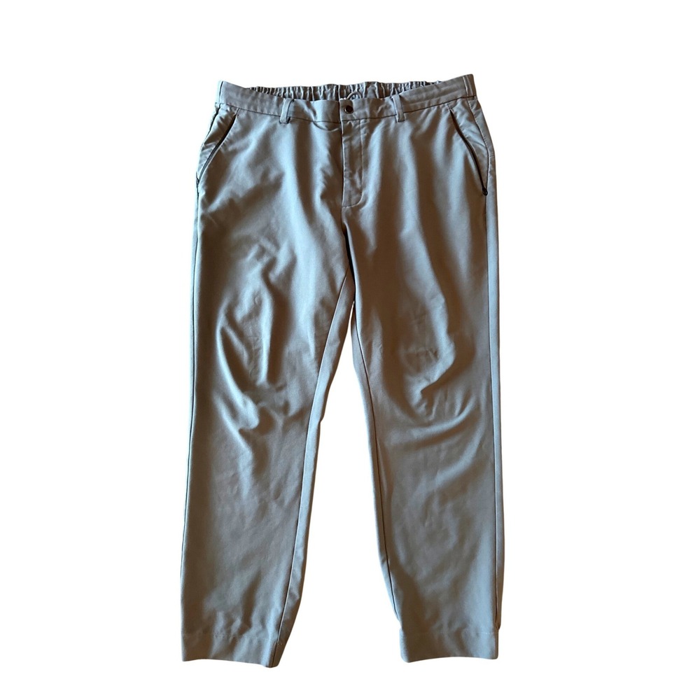 Dunning Golf Player Fit Performance Pants 5 Pocket Sz 38 Stretch Gray Activewear